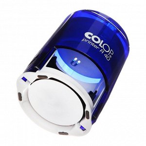 Оснастка для круглой печати автоматическая COLOP Printer R=40, диаметр 41.5 мм, с крышкой, корпус индиго