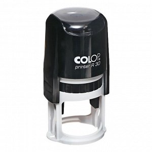 Оснастка для круглой печати автоматическая COLOP Printer R=30, диаметр 30 мм, с крышкой, корпус чёрный