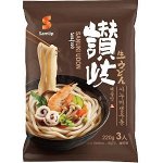 Лапша Удон со вкусом морепродуктов Sanuki Udon Seafood 642г