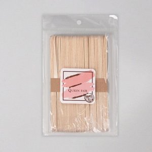 Шпатели для депиляции, деревянные, 14x1.6 см, 50 шт.