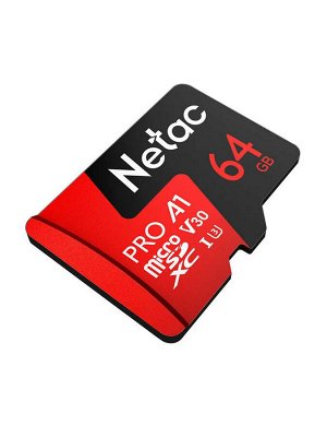 Карта памяти Netac Pro V30 64GB / Карта памяти 64GB / МикроSD карта 64GB / microSD 64GB