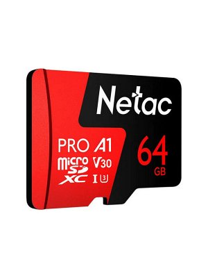Карта памяти Netac Pro V30 64GB / Карта памяти 64GB / МикроSD карта 64GB / microSD 64GB