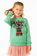 Футболка для девочек Baby Style МД 2123 С длинным рукавом. 100%Хлопок(Футер без начеса). пр. Узбекистан.