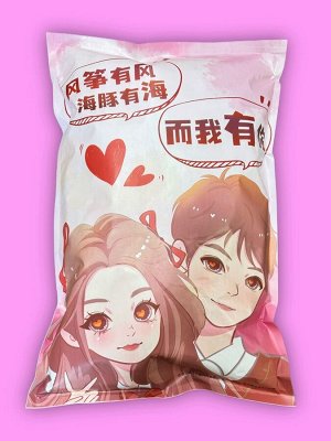 Подарочный пакет азиатских сладостей Girl and Boy / Подарочный набор / Cюрприз бокс / Азиатские сладости  (40+ позиций)