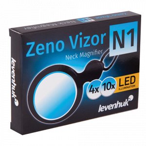 Лупа LEVENHUK Zeno Vizor N1, увеличение х4/х10, диаметр линз