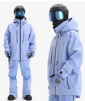Куртка сноубордическая LDSKI EXTREME 220307.  20000мм/20000г/м. Бирюзовый