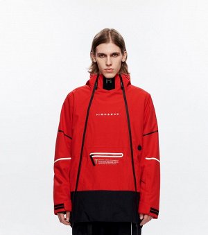 Куртка сноубордическая HIGH EXPERIENCE MH13019 с ПОДОГРЕВОМ. 15000мм/25000г/м2/24ч. Красный