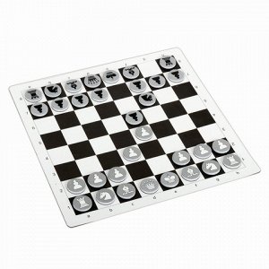 Игра магнитная 3 в 1 "Словодел", "Шашки", "Шахматы", 22,5x22,5 см, 10 КОР, 01782