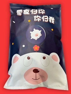 Подарочный пакет азиатских сладостей Bear in Space / Подарочный набор / Cюрприз бокс / Азиатские сладости  (60 позиций)