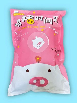 Подарочный пакет азиатских сладостей Pink Pig / Подарочный набор / Cюрприз бокс / Азиатские сладости  (40+ позиций)