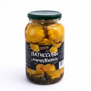 Патиссоны маринов. целые Домашние Разносолы 1л ст/б Узбекистан