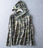 Кофта с капюшоном камуфляж