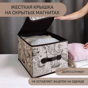 VAL EX-BOX-LM Короб стеллажный с крышкой, большой, 30*40*25 см, EXPEDITION, шт