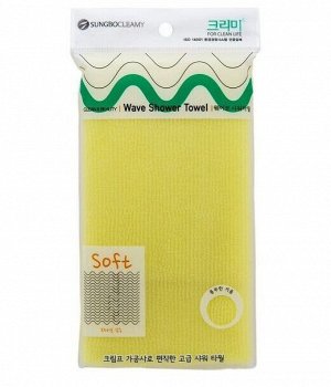 CLEAN&BEAUTY Мочалка для душа (28х95) Wave Shower Towel