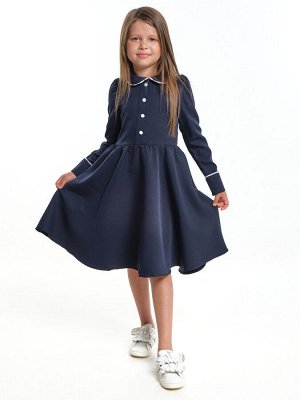 Платье для девочки в школу синее (128-146см) UD 7491-1(3) синий