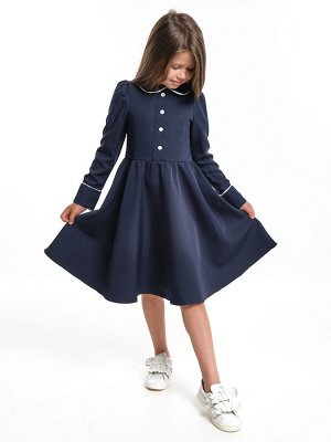 Платье для девочки в школу синее (128-146см) UD 7491-1(3) синий
