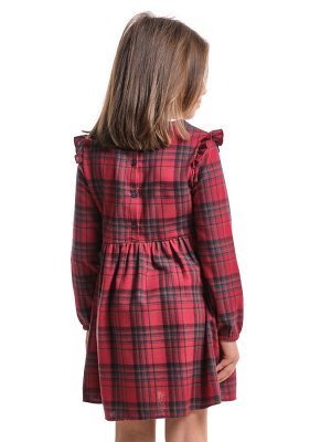 Платье для девочки клетка (104-122см) UD 8050-1(2) красная/синяя клетка