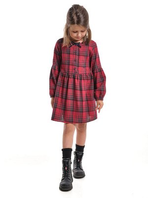Mini Maxi Платье для девочки (104-122см) UD 8056-1(2) красная клетка