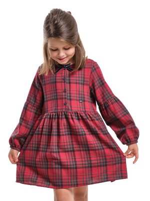 Mini Maxi Платье для девочки (104-122см) UD 8056-1(2) красная клетка