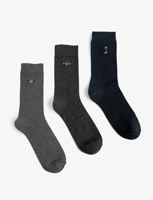 Мужские носки с рисунком, комплект из 3 шт
