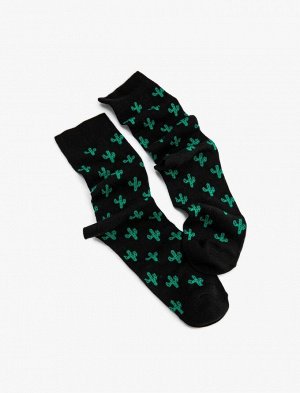 Мужские носки с рисунком кактуса