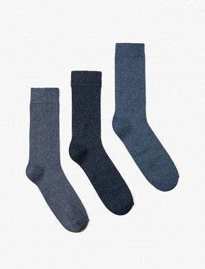 Мужской комплект носков из трех предметов, разноцветный
