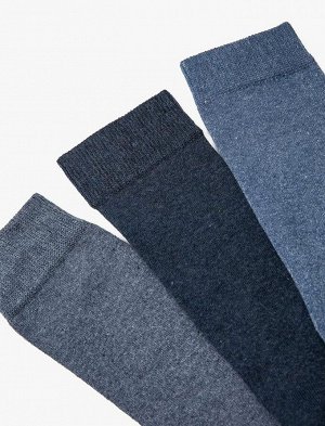 KOTON Мужской комплект носков из трех предметов, разноцветный