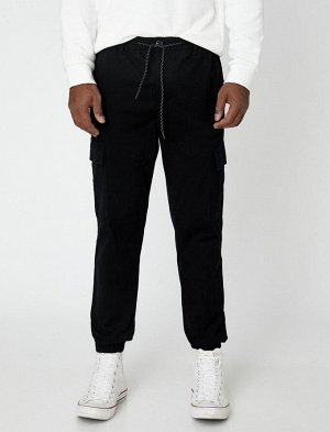 Базовые брюки-карго с кружевной талией