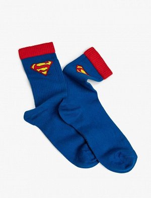 Мужские носки с логотипом Супермена и принтом