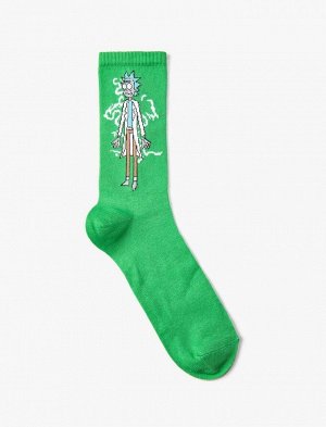 Мужские носки «Рик и Морти» с лицензионным принтом