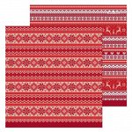 Бумага для скрапбукинга «Новогодний орнамент», 30,5 х 30,5 см
