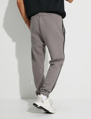Спортивные брюки-джоггеры с лентой, кружевной талией и карманом