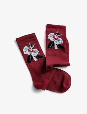 KOTON Мужские носки Sylvester Looney Tunes с лицензионным принтом