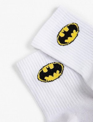 Мужские носки с логотипом Бэтмена и вышивкой
