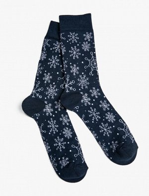 Мужские носки с новогодним рисунком
