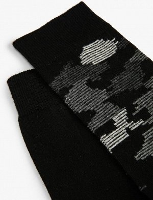 Мужские камуфляжные носки, комплект из 2 разных цветов
