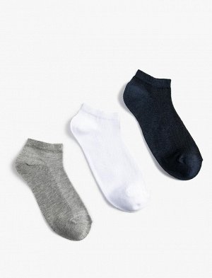 Мужские базовые носки из трех предметов, разноцветные