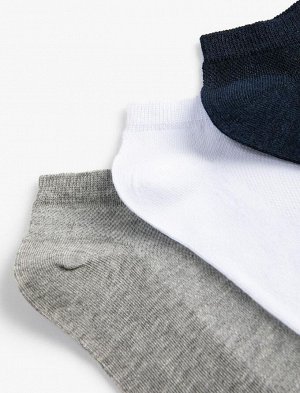 Мужские базовые носки из трех предметов, разноцветные