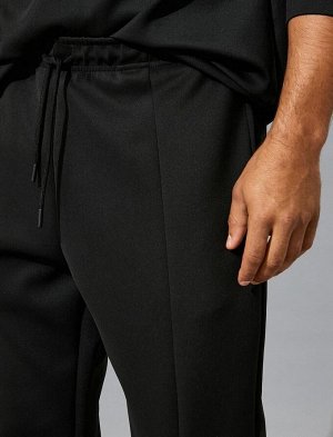 Базовые спортивные штаны-джоггеры из легкой ткани с кружевной талией