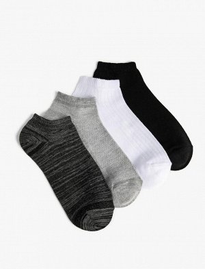 Мужские базовые носки-сапожки из 4 предметов, разноцветные