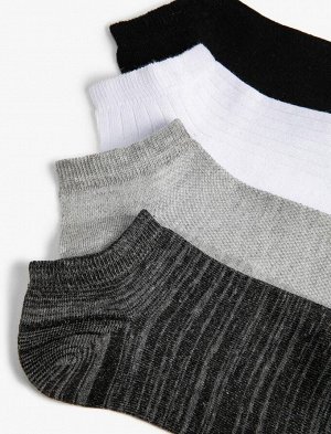 Мужские базовые носки-сапожки из 4 предметов, разноцветные