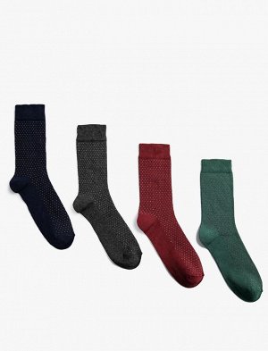 Мужские носки из четырех предметов с рисунком