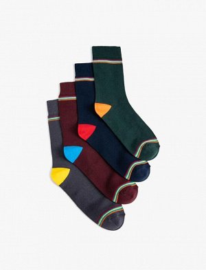 Комплект мужских носков из 4 предметов с геометрическим узором
