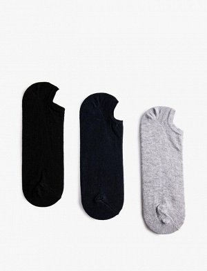 Комплект мужских носков-ботинок из трех предметов