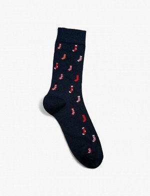 Мужские носки на новогоднюю тематику