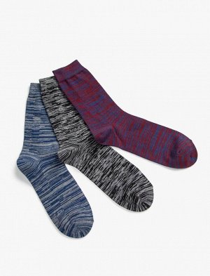 Комплект мужских носков из трех предметов с рисунком