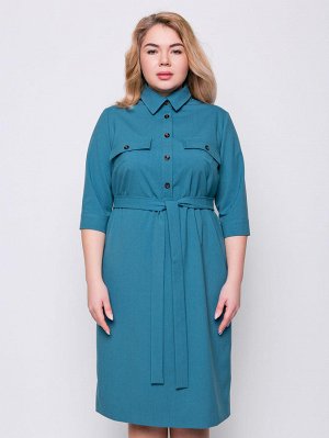 Леонтия платье-рубашка. Размер 56/58. ТМ Grand-мода