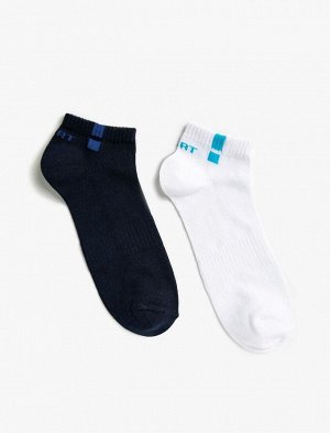 Комплект мужских носков с буквенным принтом