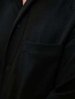 Рубашка с коротким рукавом с классическим воротником и карманом