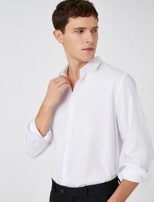 Базовая рубашка с классическим воротником без железа